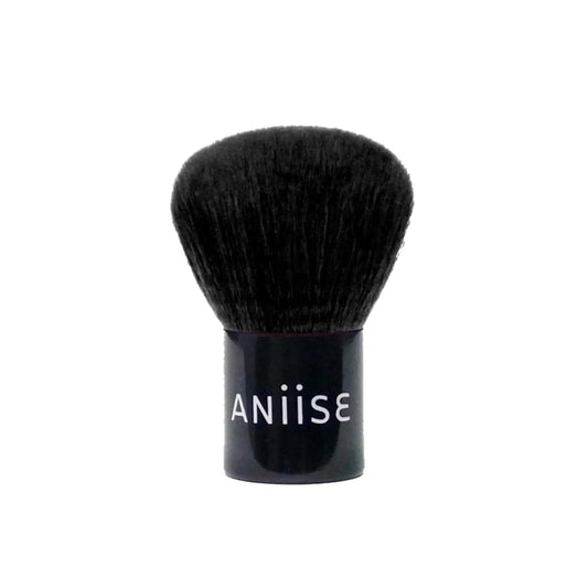 Black makeup brush with 'ANIISE' branding on a white background