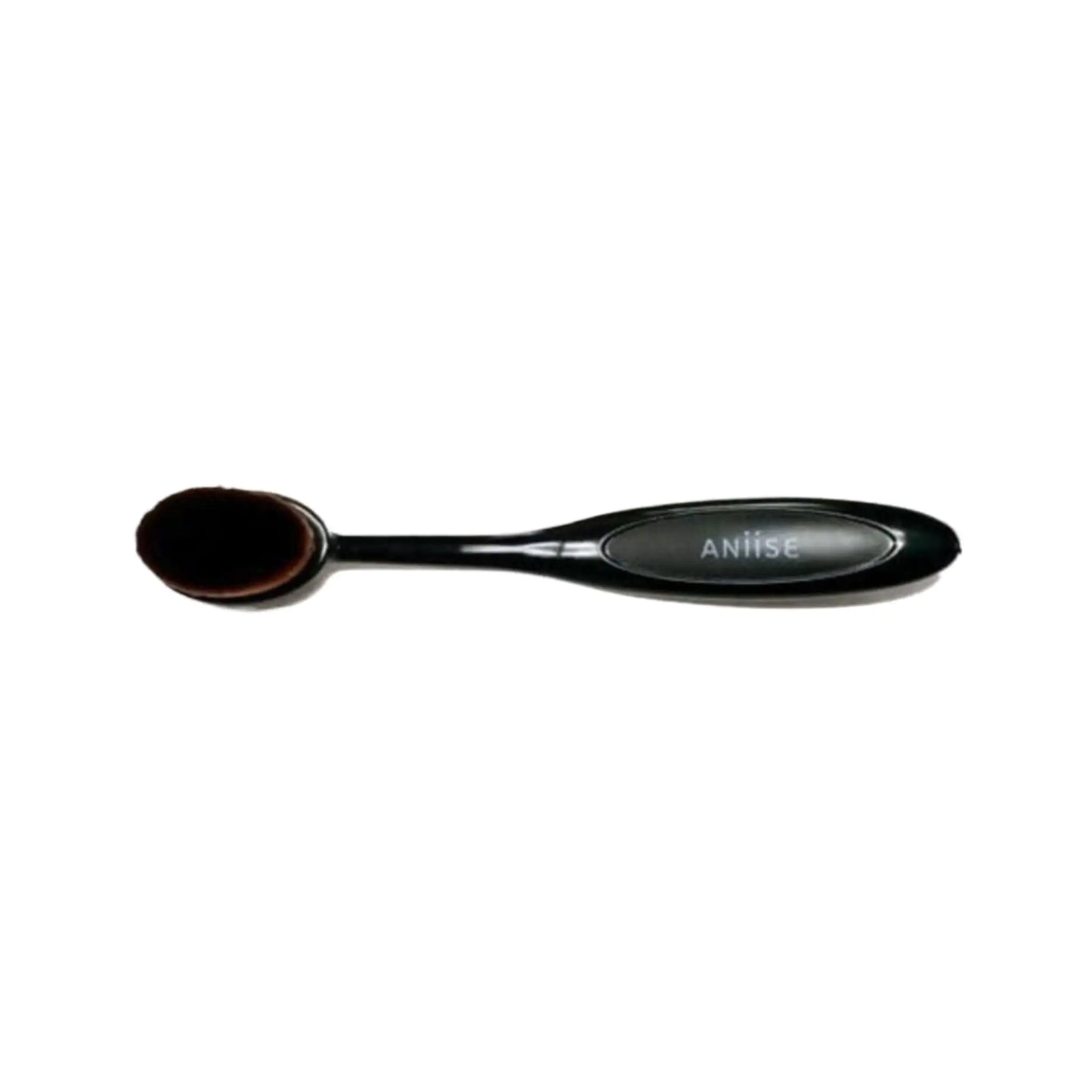 Black makeup brush with 'Aniise' branding on a white background